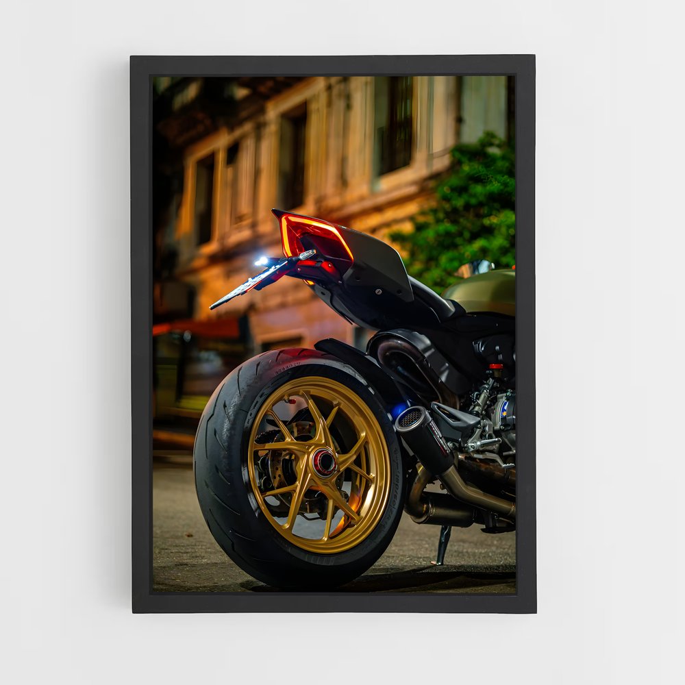 Poster Nuit Enthousiaste – affiche Ducati (vue 2)